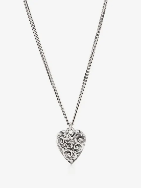 Emanuele Bicocchi Arabesque heart pendant necklace