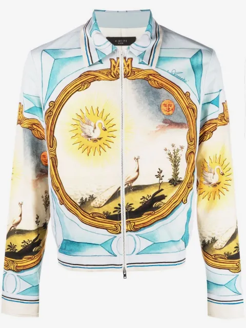 AMIRI Landscape Frame varsity jacket