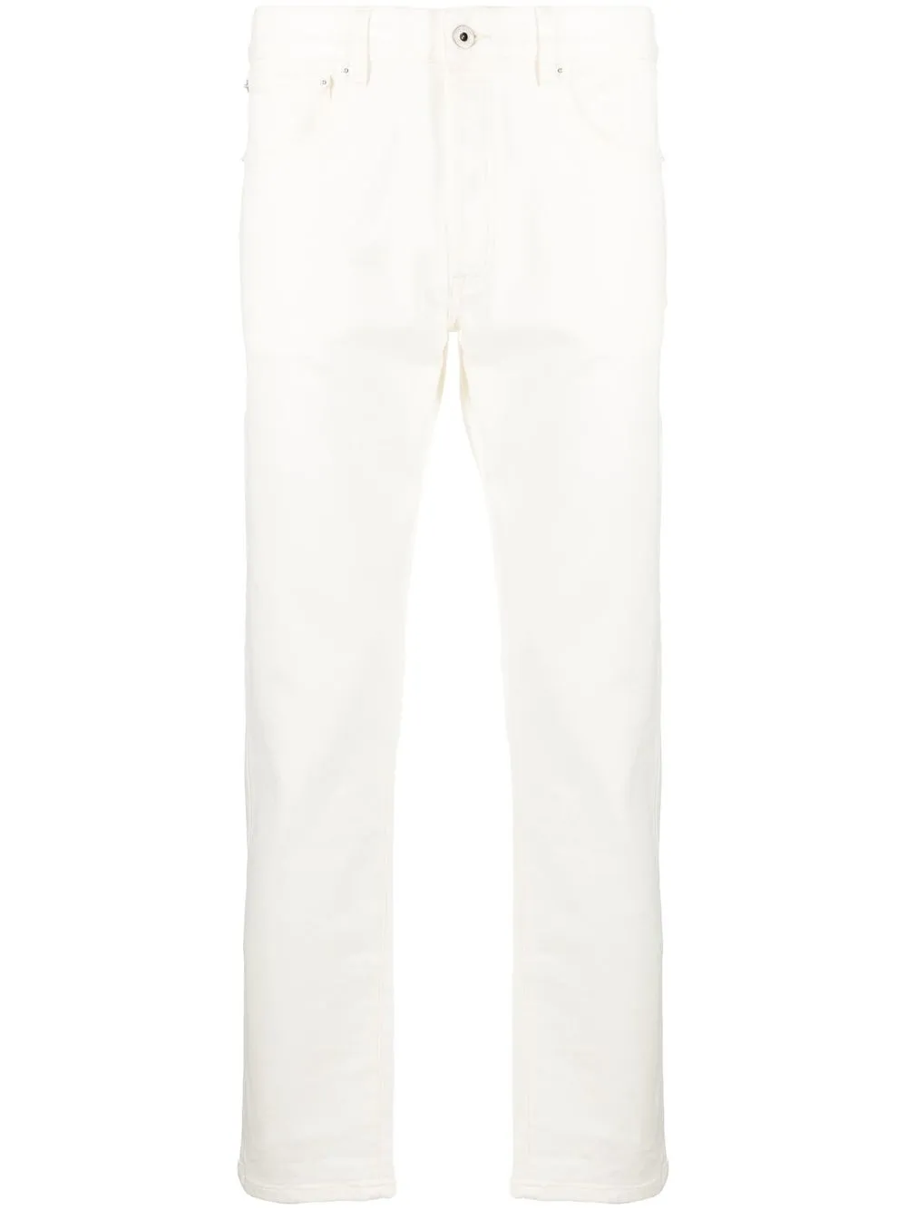 

Kenzo logo-patch straight-leg jeans - White