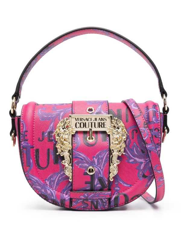 Versace Jeans Couture Baroque Buckle Crossbody Bag - Farfetch