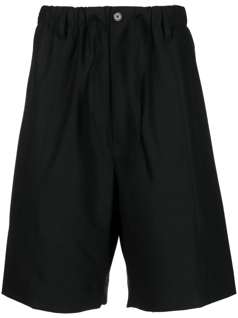 

Y-3 striped drawstring track shorts - Black