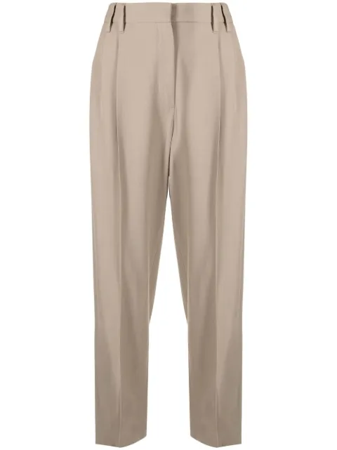 Brunello Cucinelli Calça de alfaiataria em lã mista