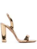 Aquazzura block-heel open toe sandals - Gold