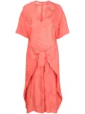 Stella McCartney V-neck tied-waist dress - Pink