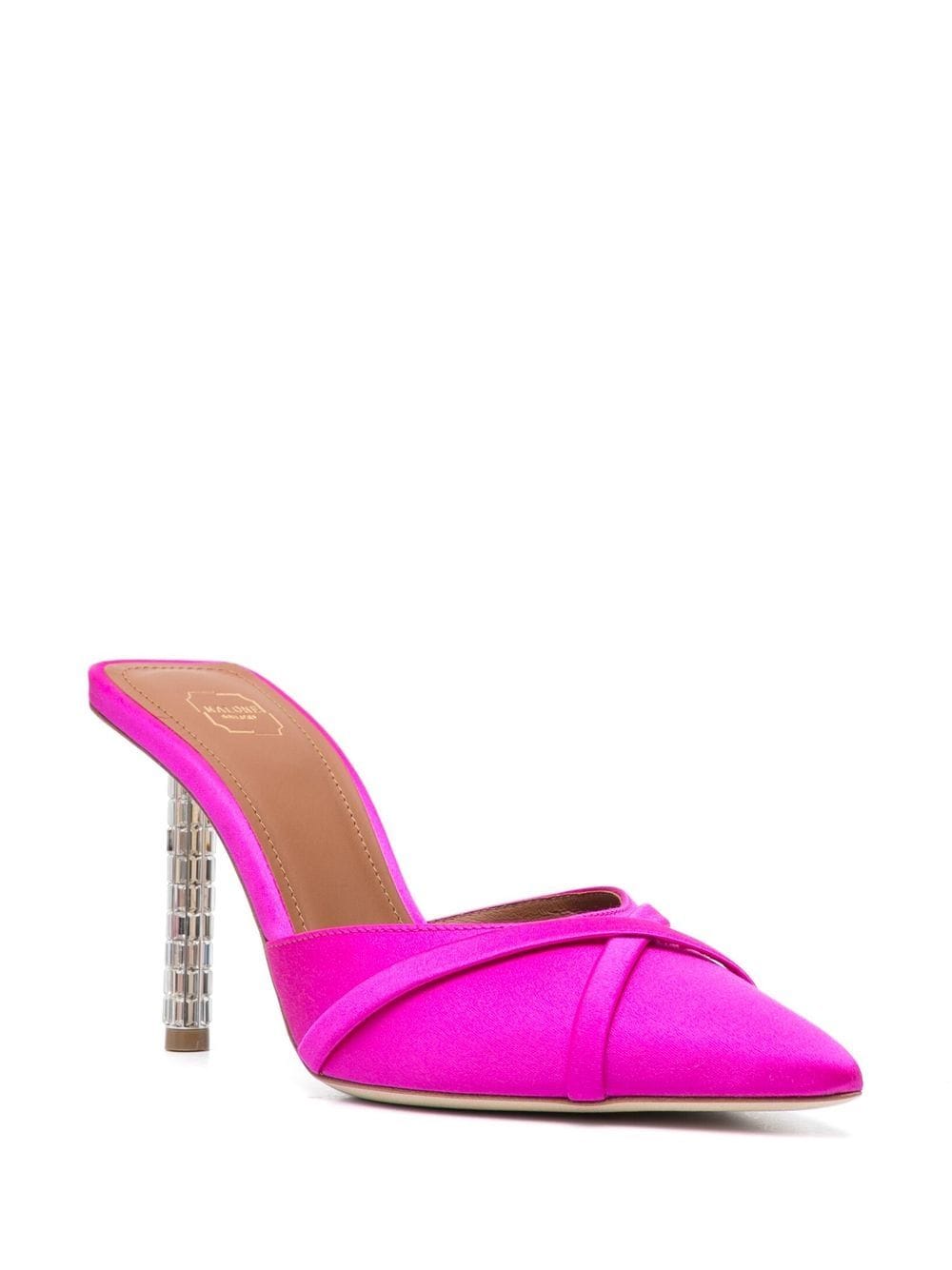 Shop Malone Souliers Josephine Pointed-toe Mules In Pink