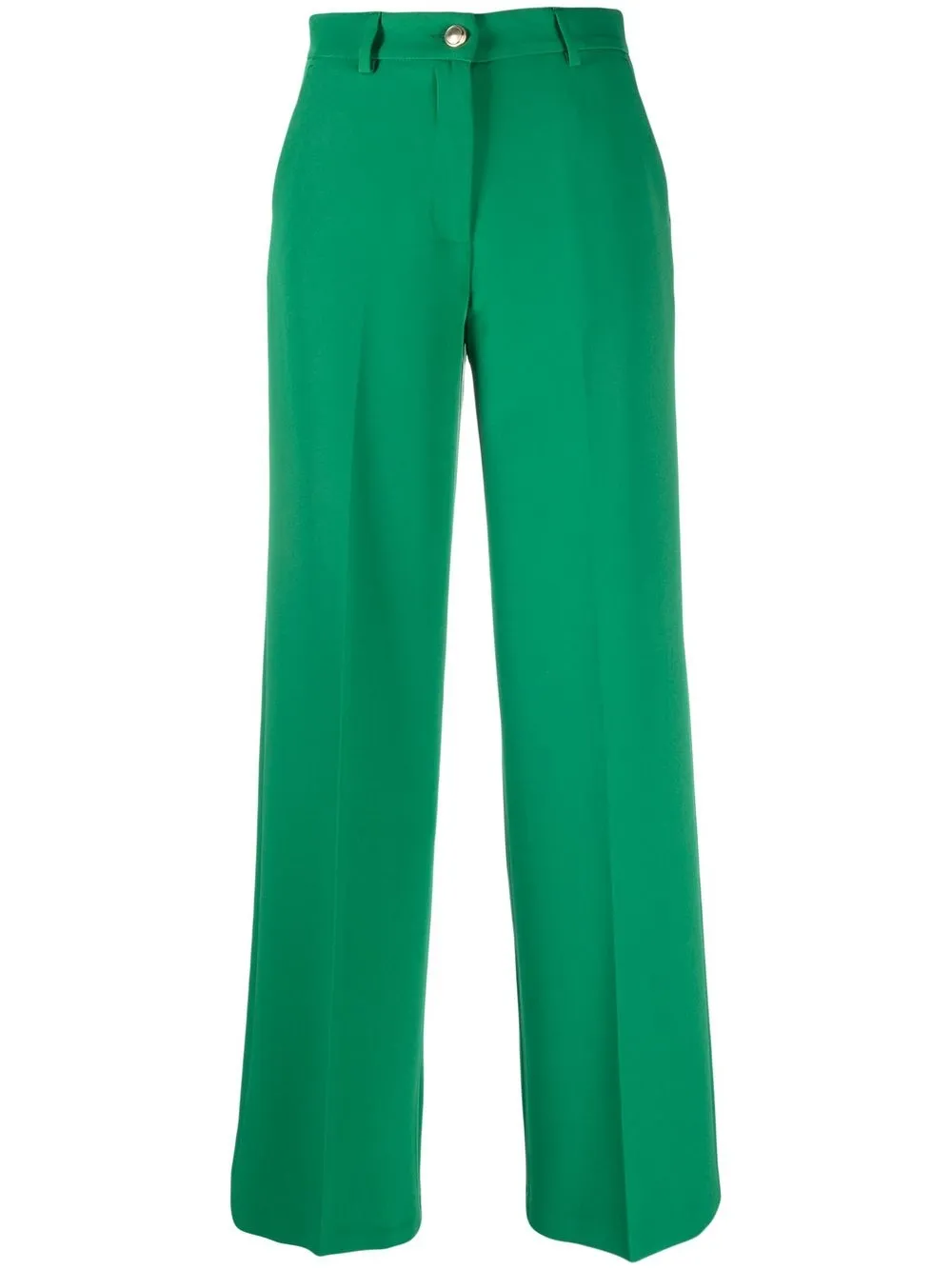 

LIU JO wide-leg flared trousers - Green