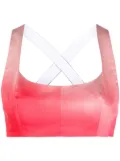 Philosophy Di Lorenzo Serafini gradient-effect cropped top - Red