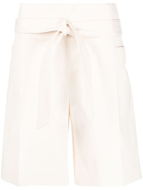 TOTEME belted waist shorts