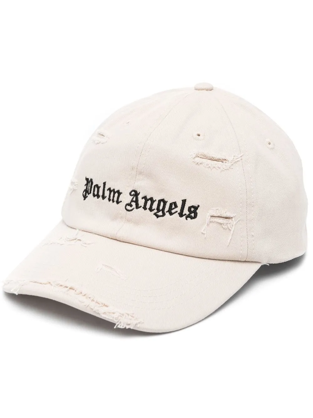

Palm Angels logo-embroidered distressed cap - Neutrals