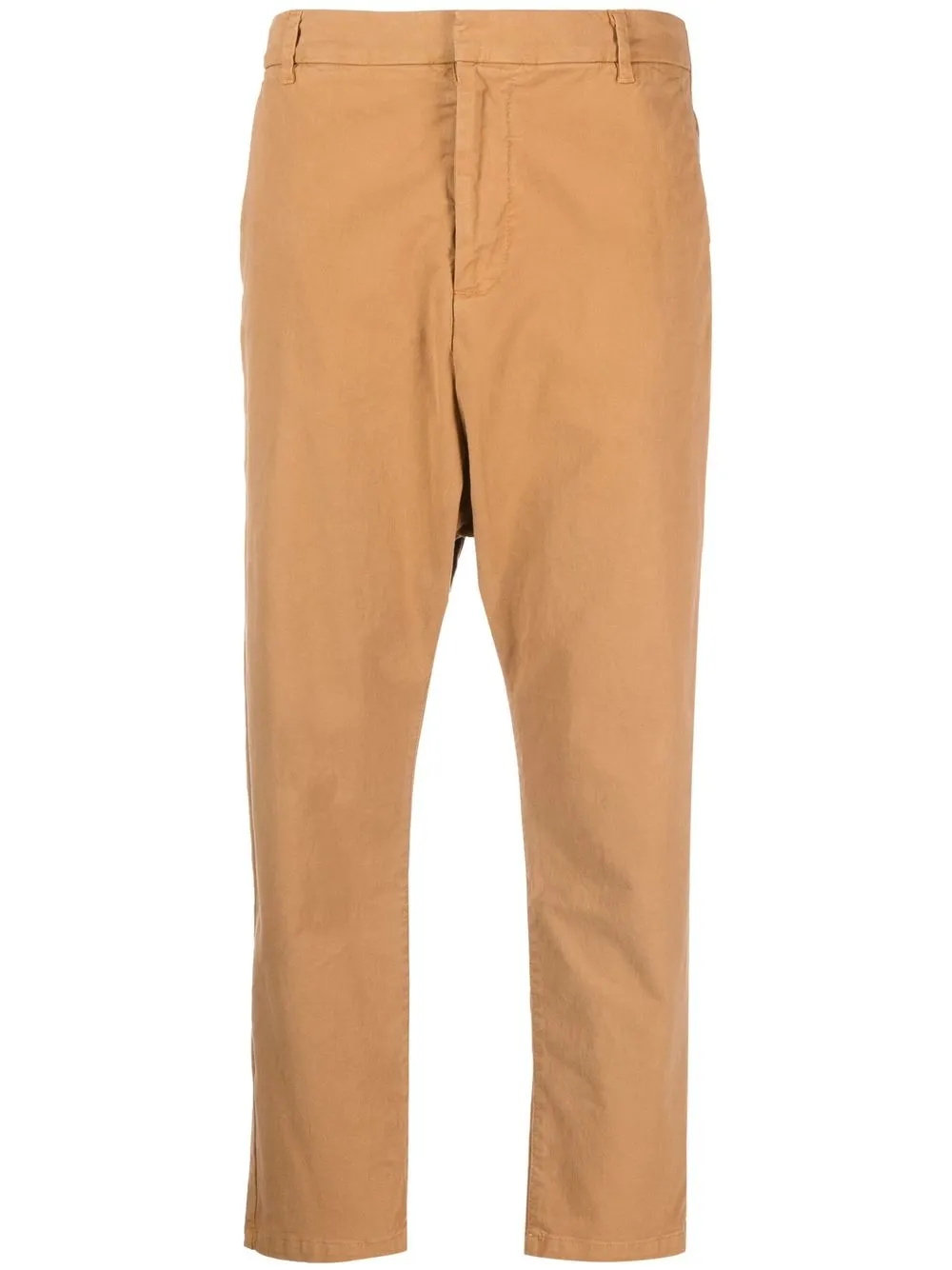 

Nili Lotan drop-crotch cropped cotton pants - Brown