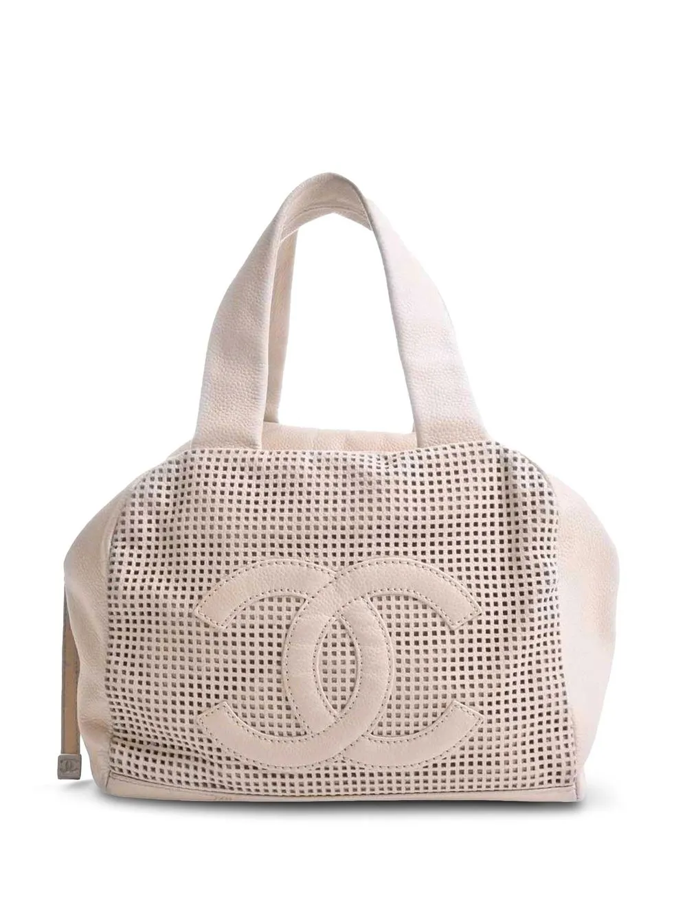 

CHANEL Pre-Owned CC perforated bowling bag - Pink