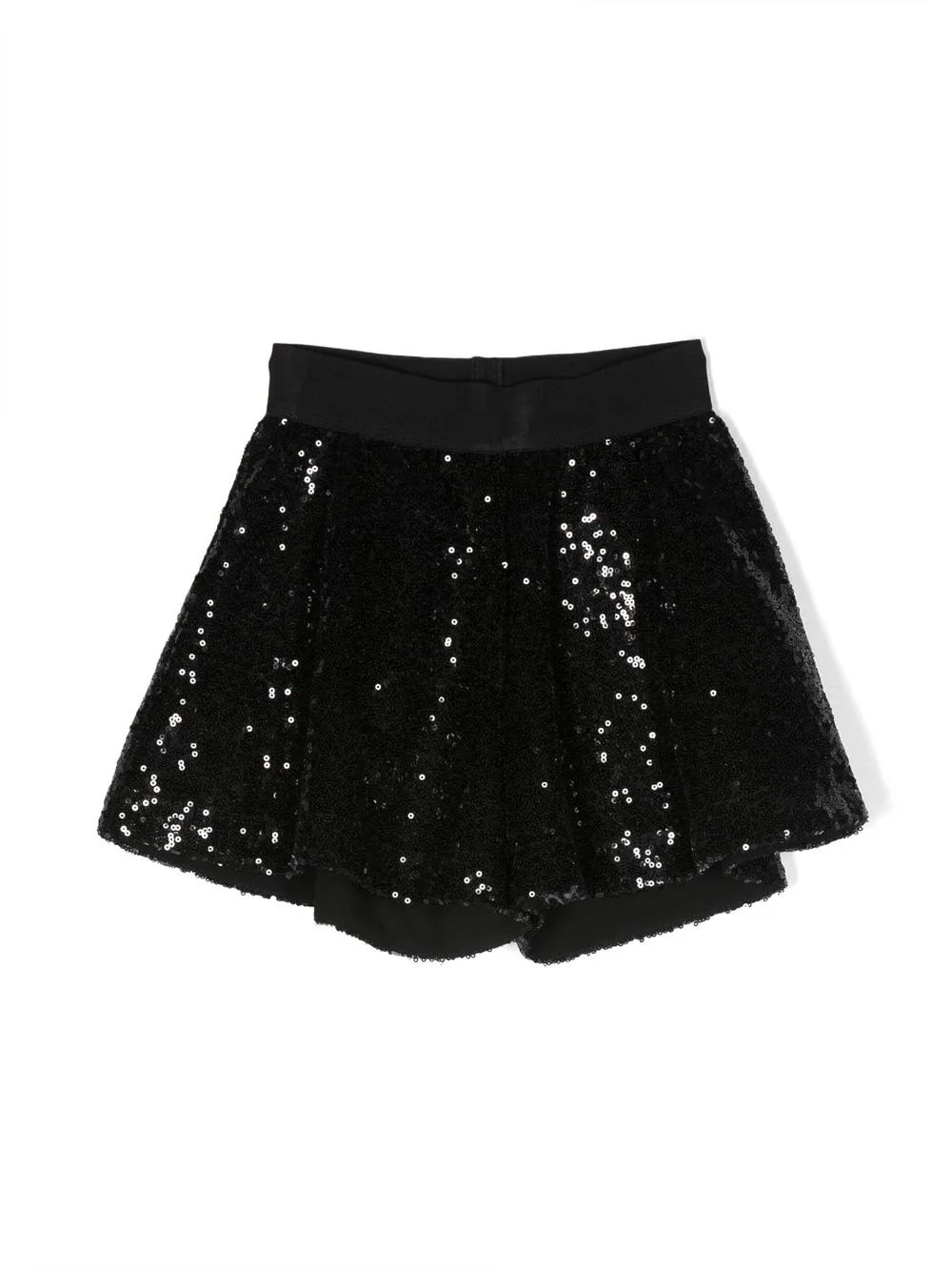 

Monnalisa flared sequin-embellished shorts - Black