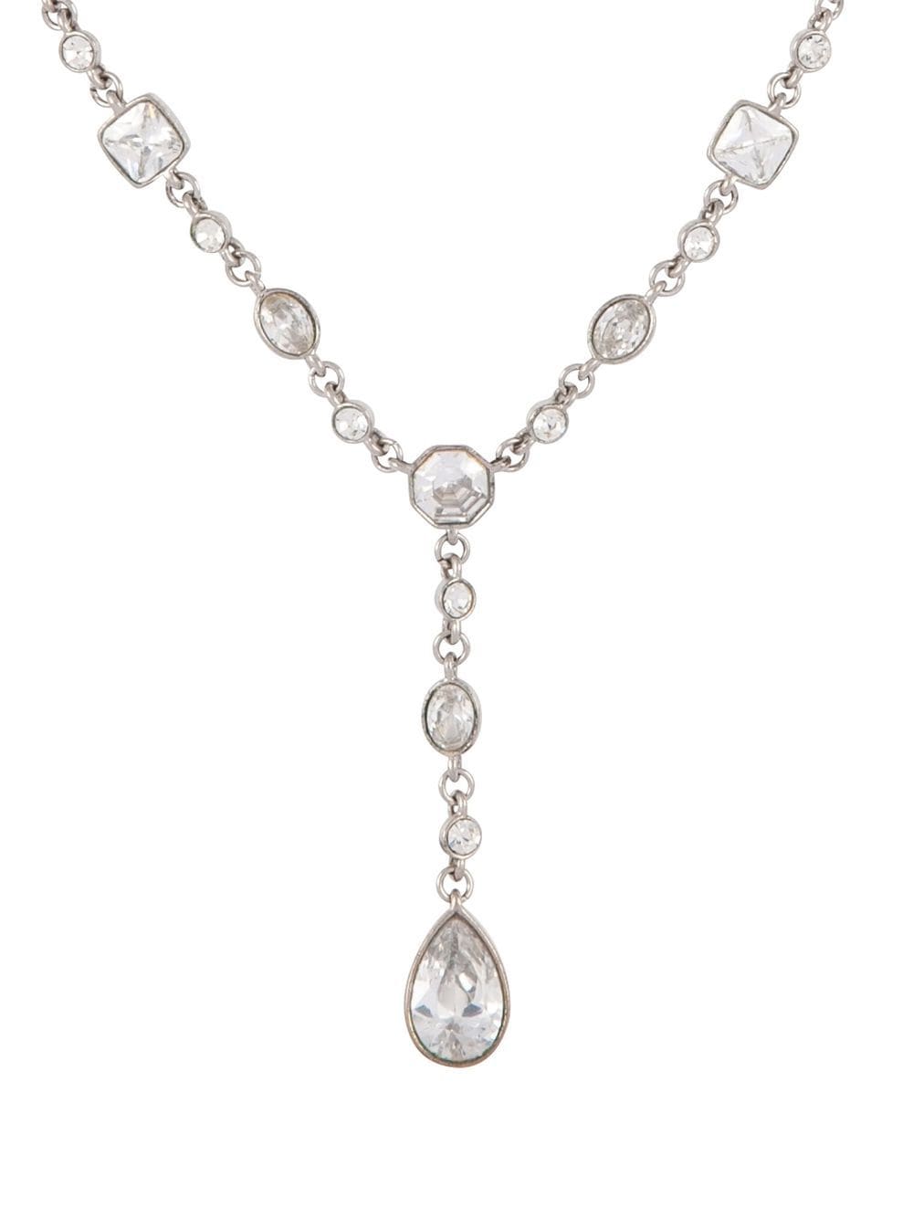 1990s Edwardian Revival crystal necklace