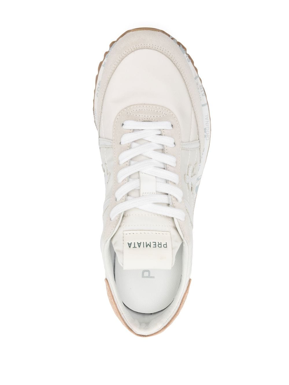 Shop Premiata Panelled Low-top Sneakers In Neutrals