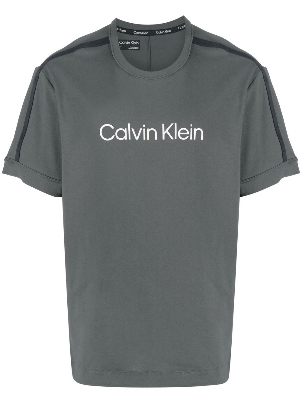 

Calvin Klein logo-print shortsleeved performance T-shirt - Grey