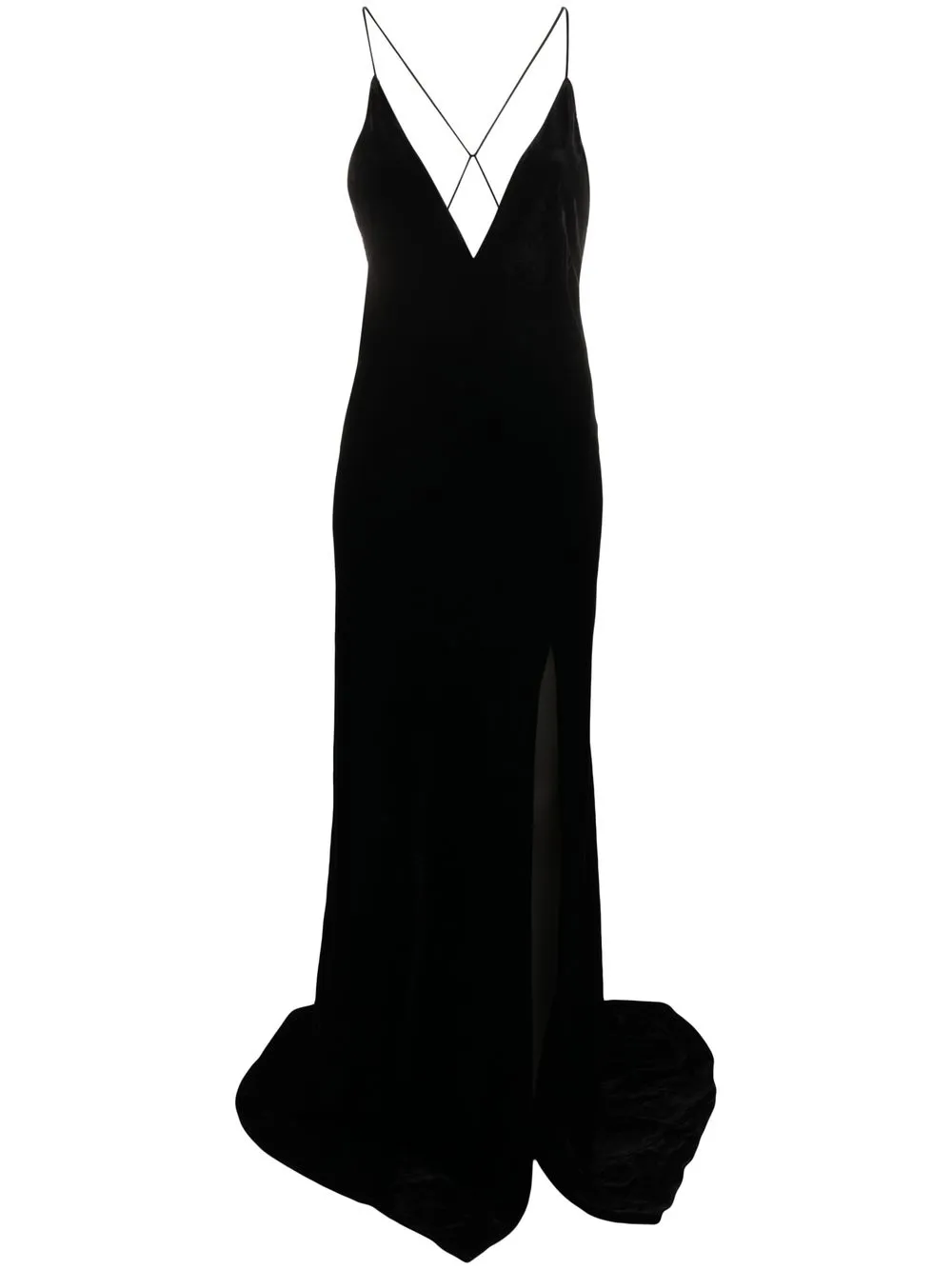 Nili Lotan Katie Gown Dress In Black | ModeSens