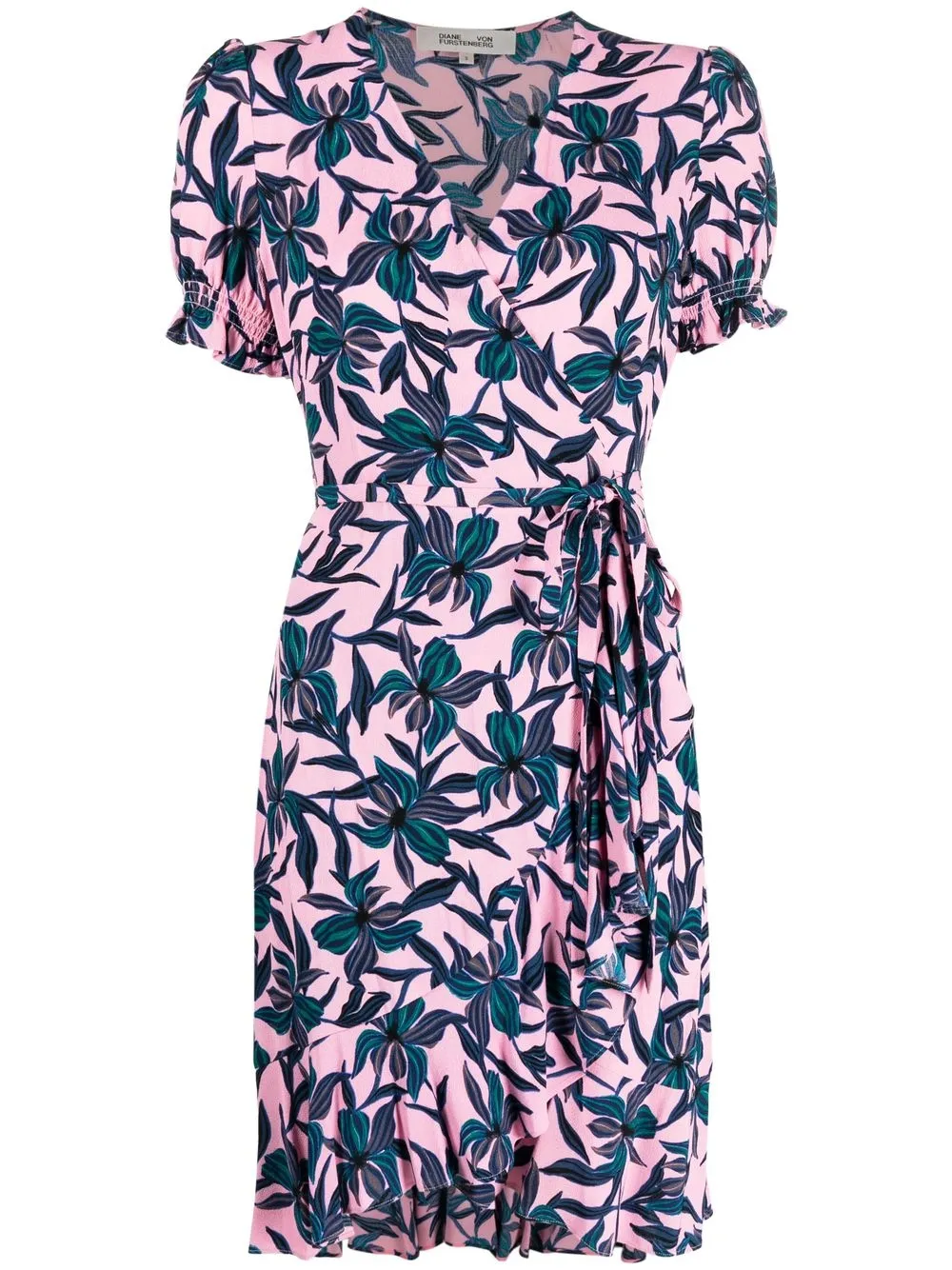 

DVF Diane von Furstenberg floral-print mini dress - Purple