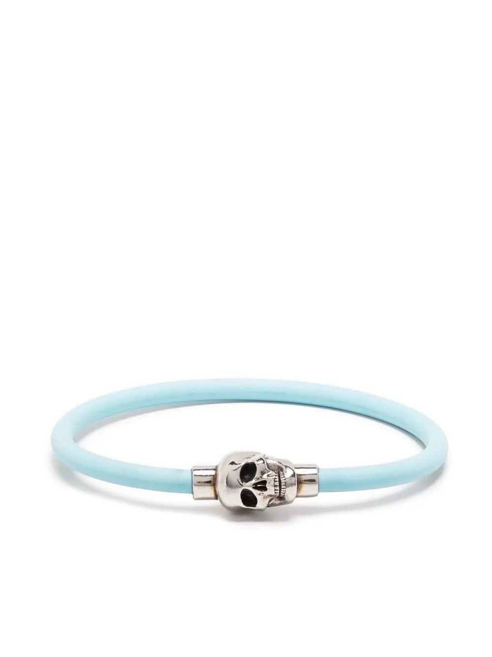 Shop Alexander Mcqueen Skull-detail Bracelet In Blue