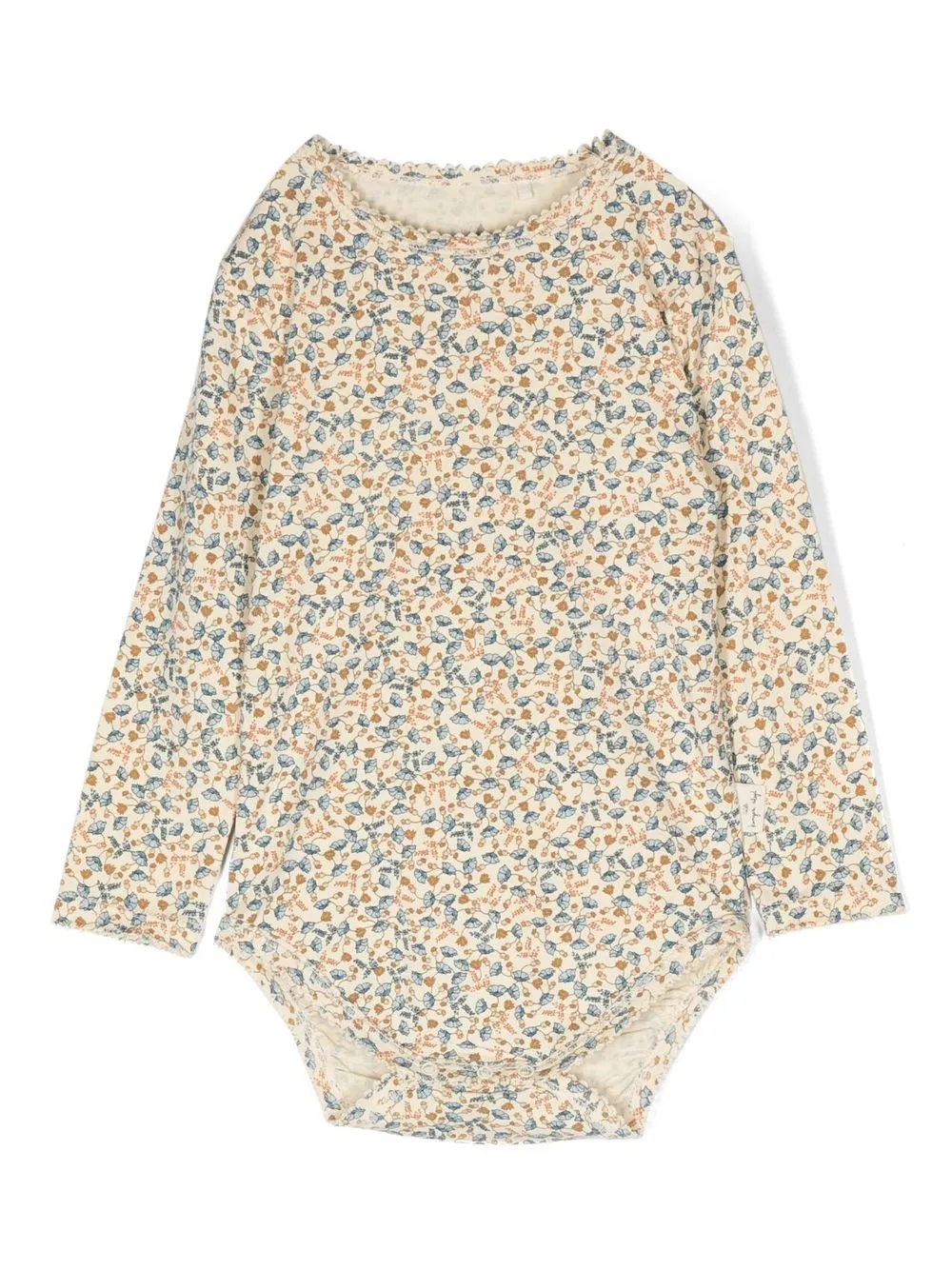 

Konges Sløjd floral-print long-sleeved bodie - Neutrals
