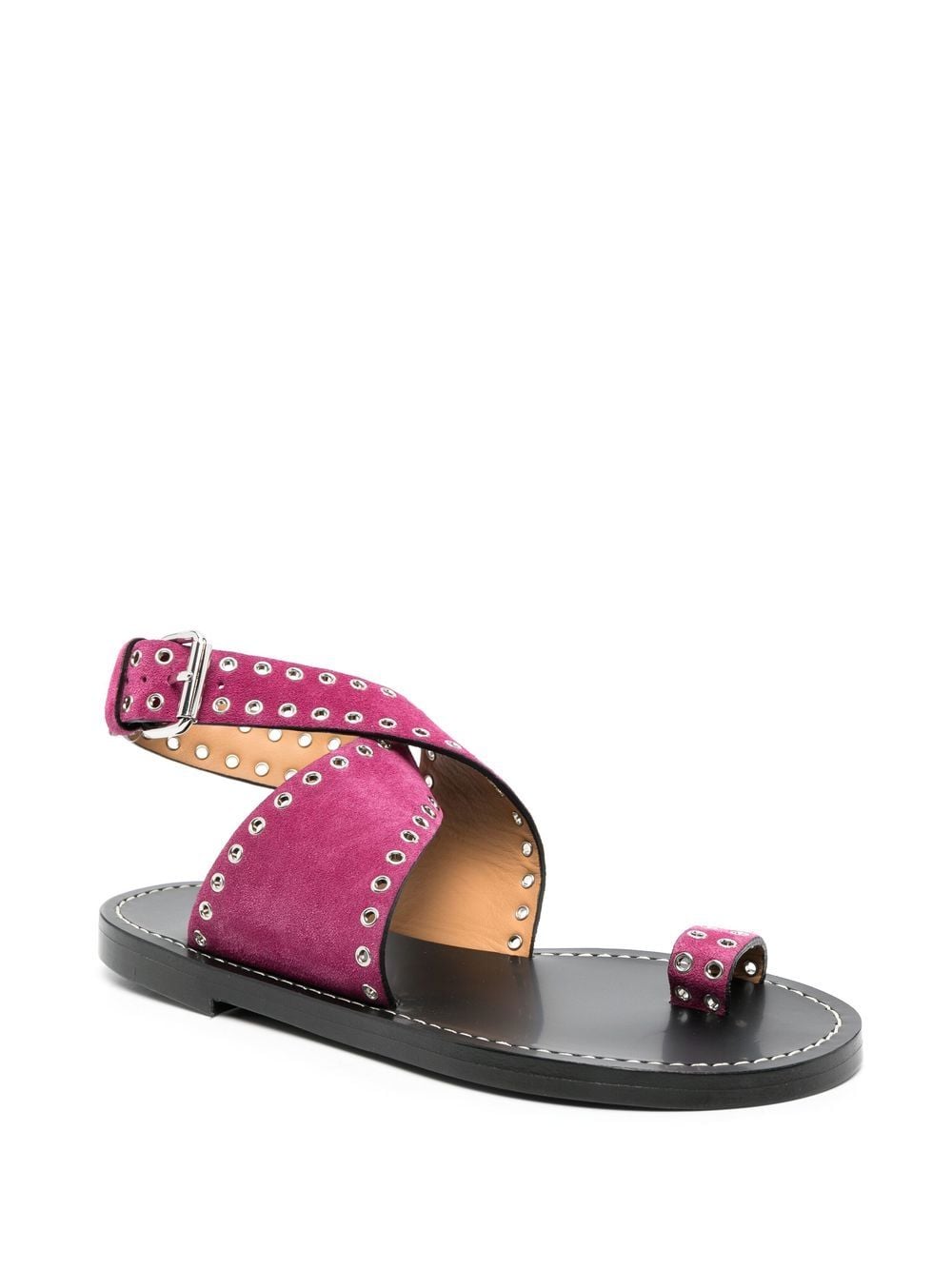 Shop Isabel Marant Étoile Metal Eyelet Detailing Sandals In Pink