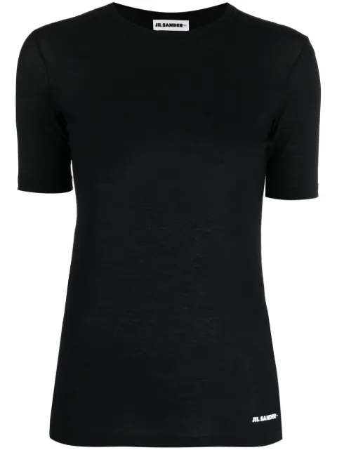 Jil Sander logo-print hem t-shirt