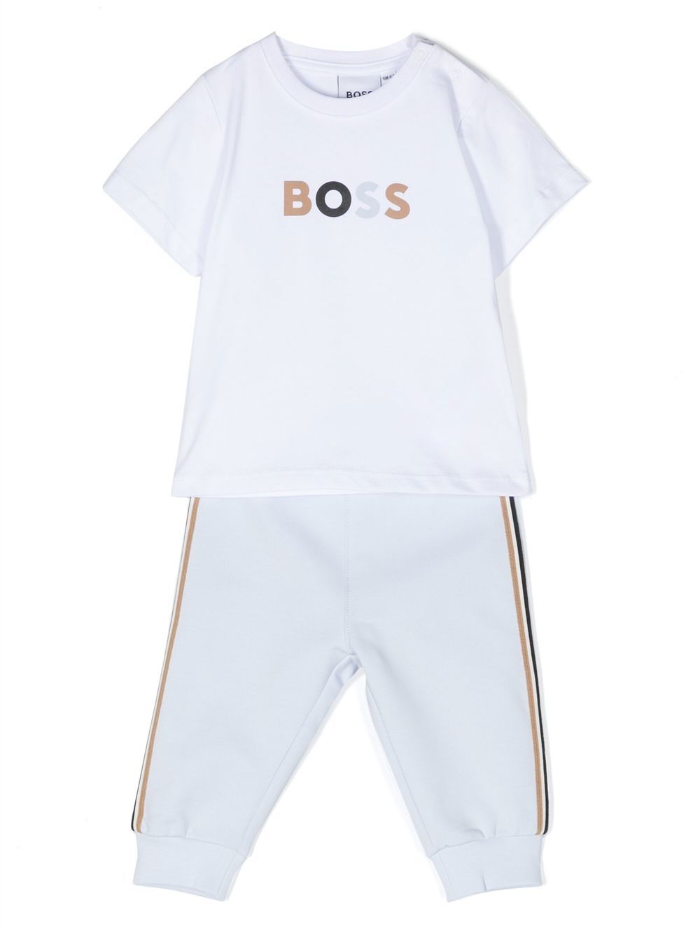 BOSS Kidswear Katoenen trainingspak - Blauw