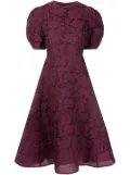 ERDEM floral print A-line dress - Purple