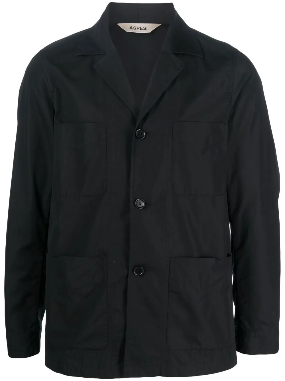 

ASPESI button-up cotton jacket - Black