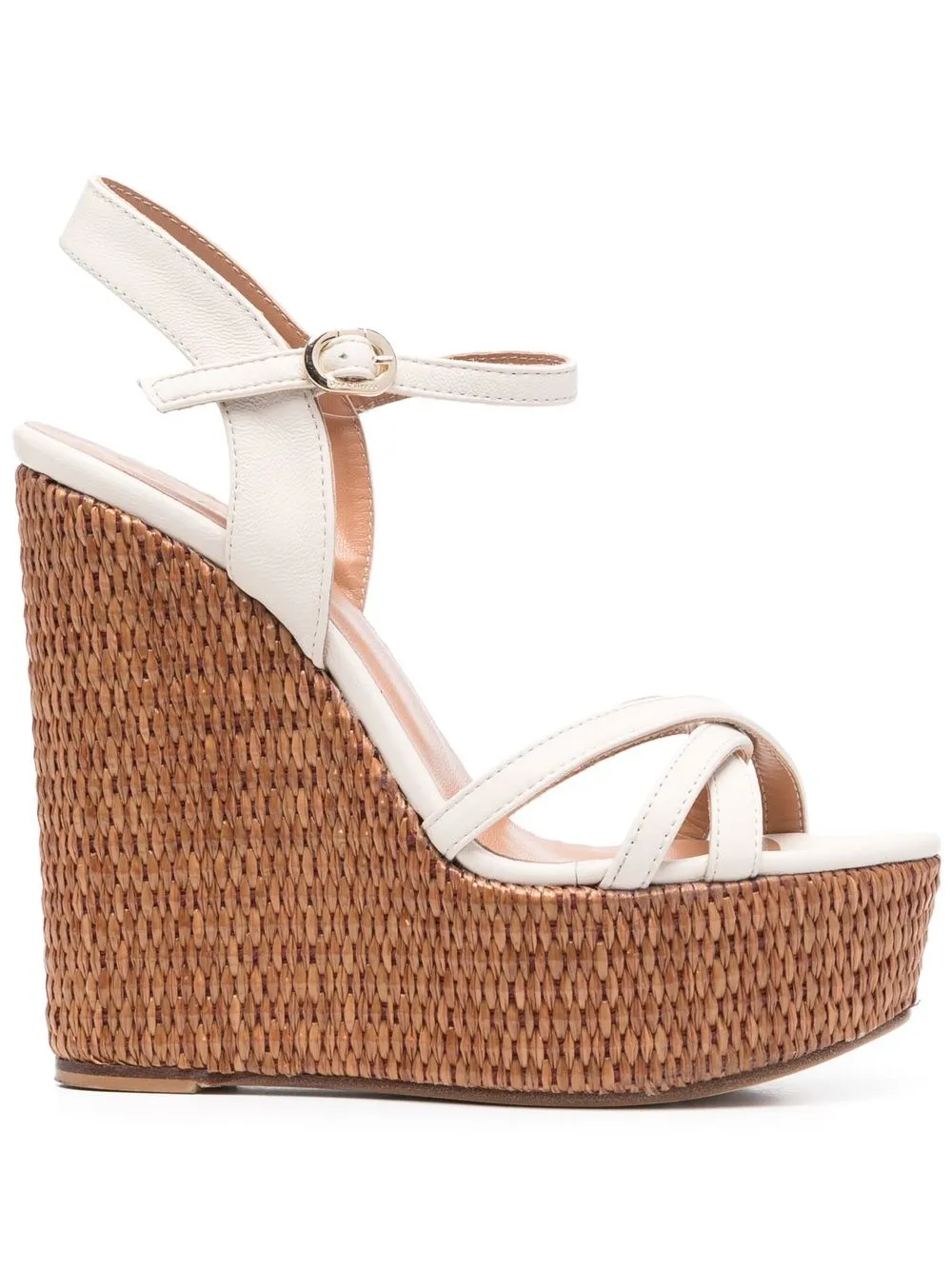 

Dee Ocleppo 140mm platform wedge sandals - White