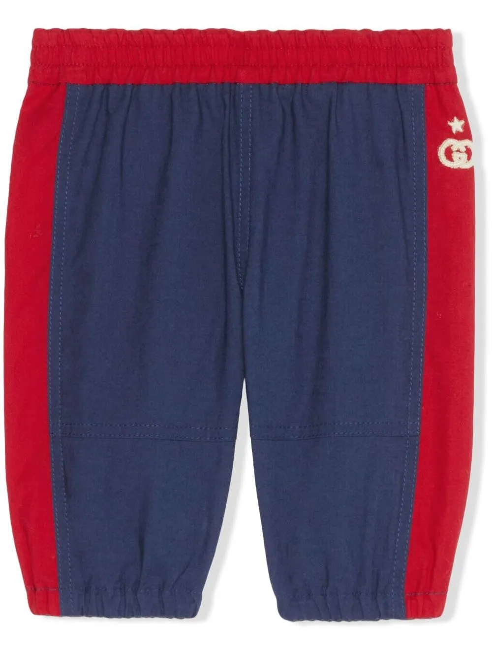 Gucci Baby Cotton Jogging Pant In Blue