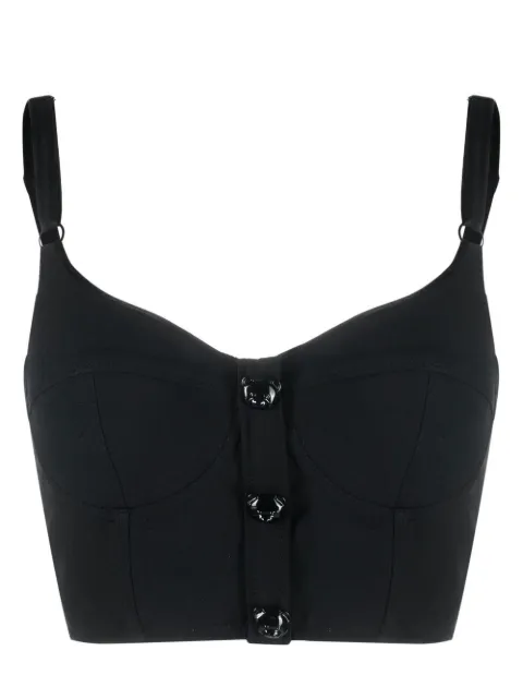 Moschino top estilo bustier con motivo Teddy Bear