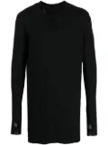 Boris Bidjan Saberi crew neck longline top - Black