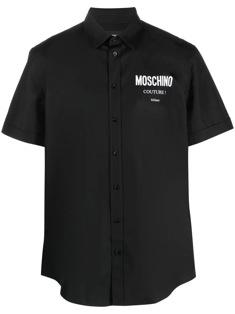

Moschino playera con logo estampado - Negro