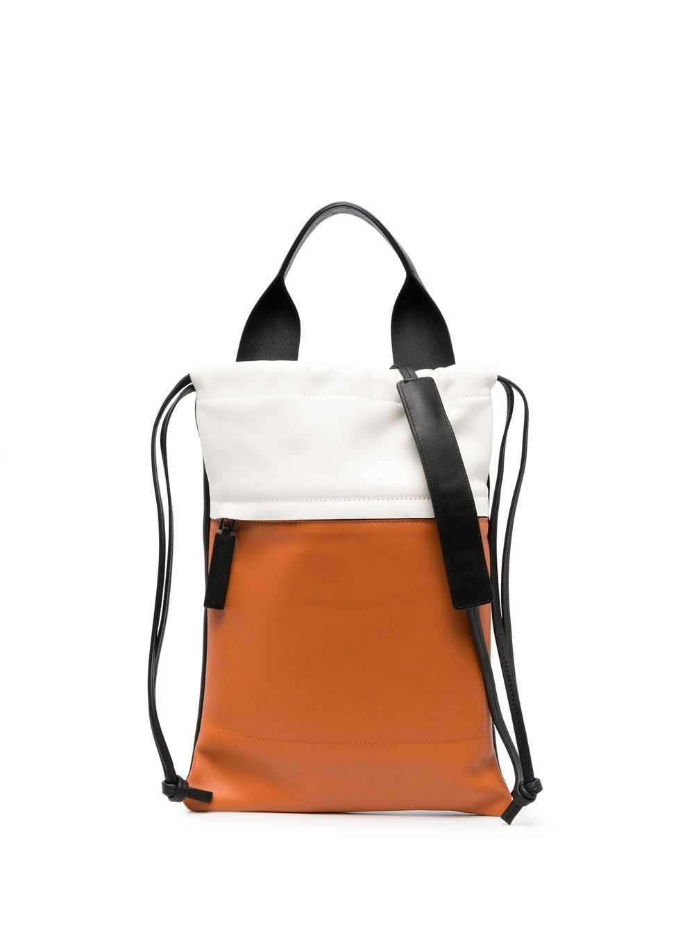 

Plan C colour-block tote bag - Orange