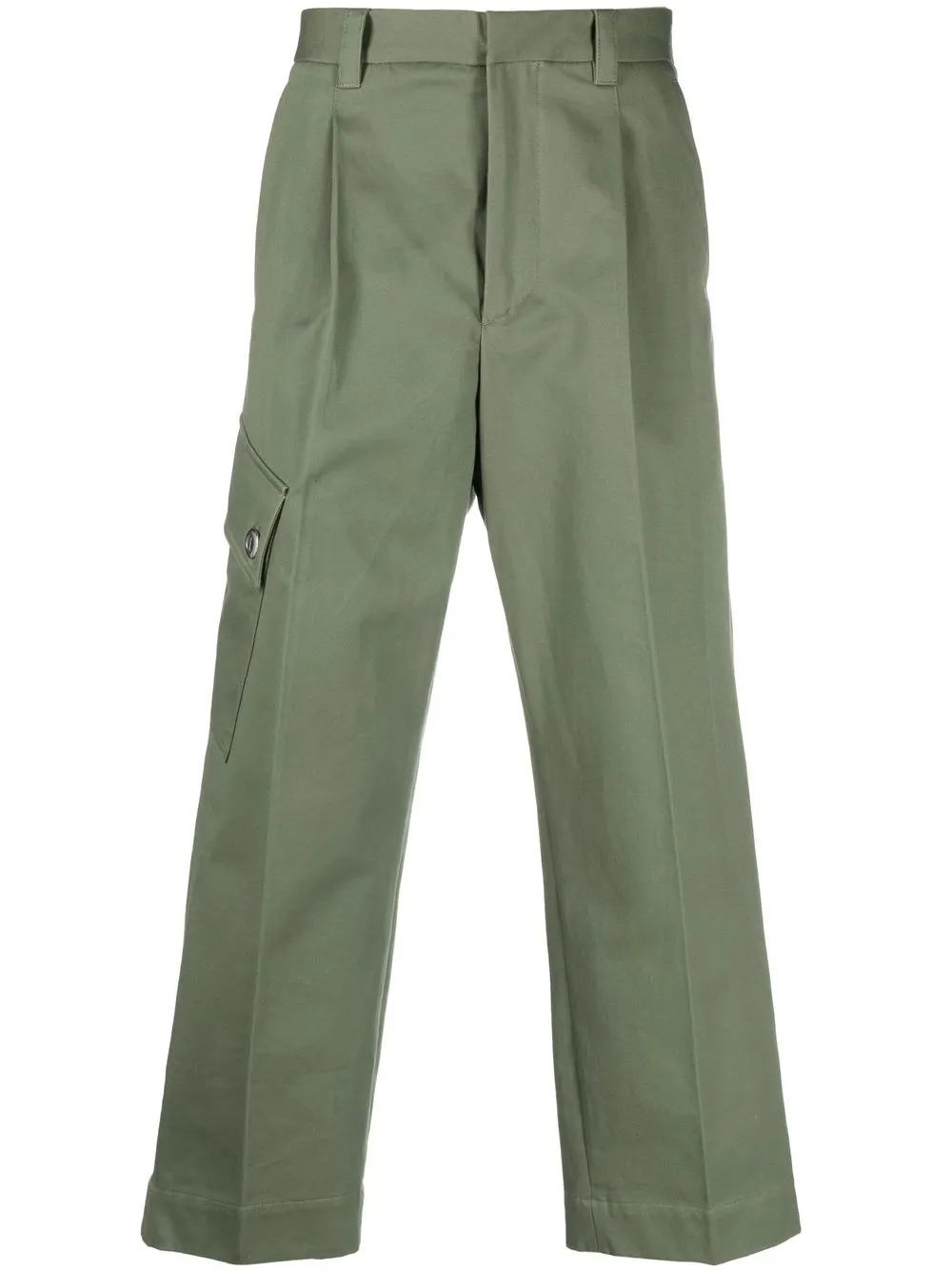 

OAMC cargo-style cropped trousers - Green