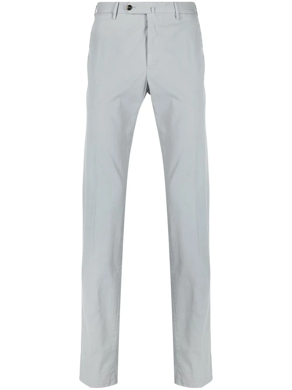 Shop Pt Torino Slim-cut Leg Trousers In Grey