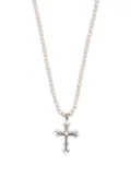 Emanuele Bicocchi Fleury cross beaded necklace - Silver