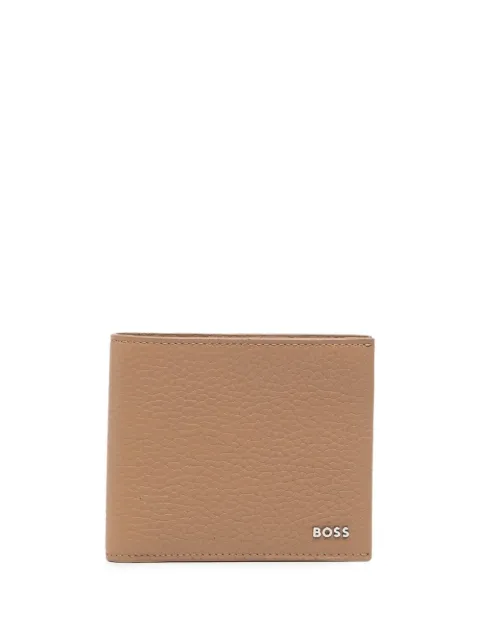 BOSS Carteira dobrável com placa de logo