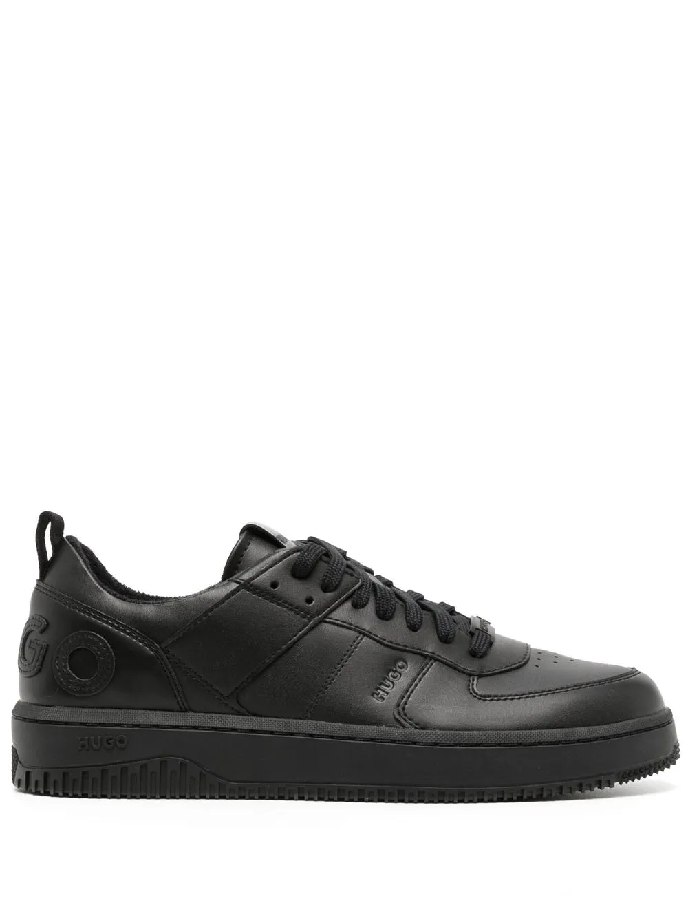 

HUGO embossed-logo low-top sneakers - Black