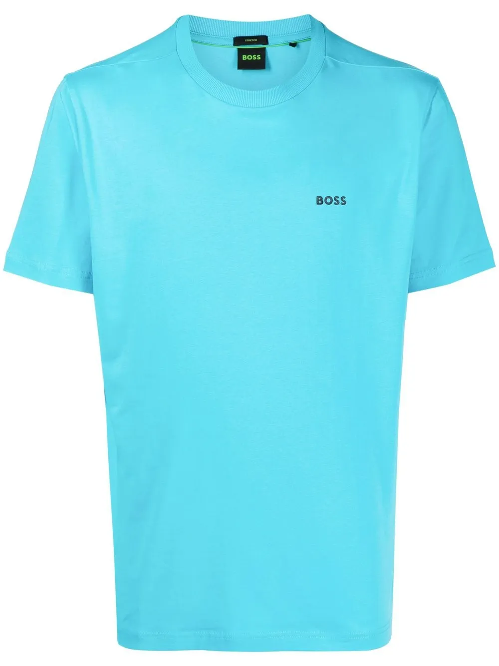 

BOSS playera manga corta con logo estampado - Azul