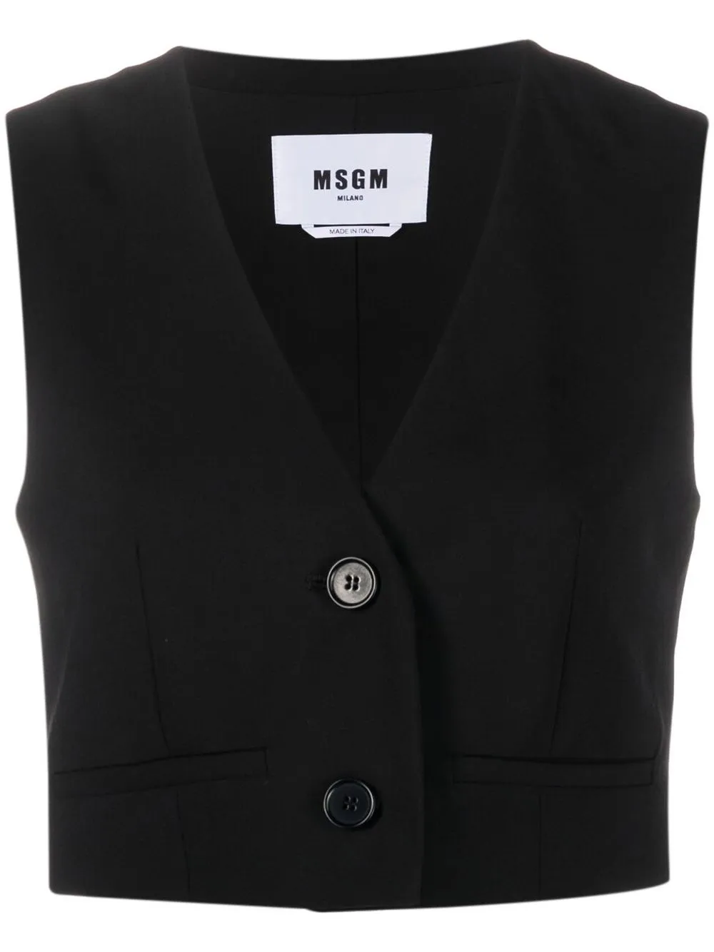 

MSGM button-front tailored waistcoat - Black