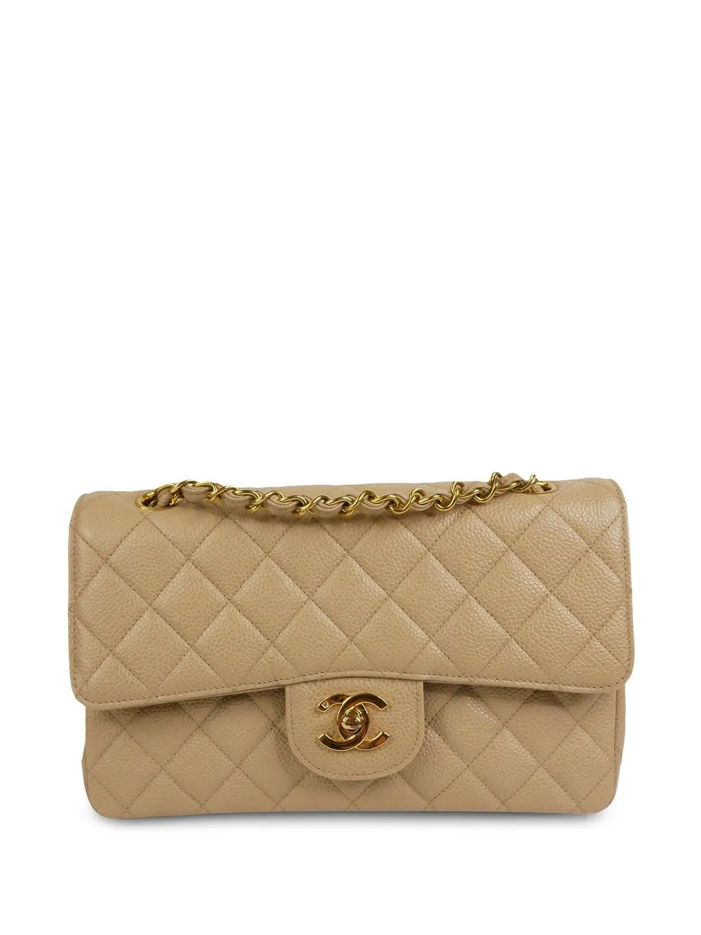 

CHANEL Pre-Owned 1994-1996 small Double Flap shoulder bag - Neutrals