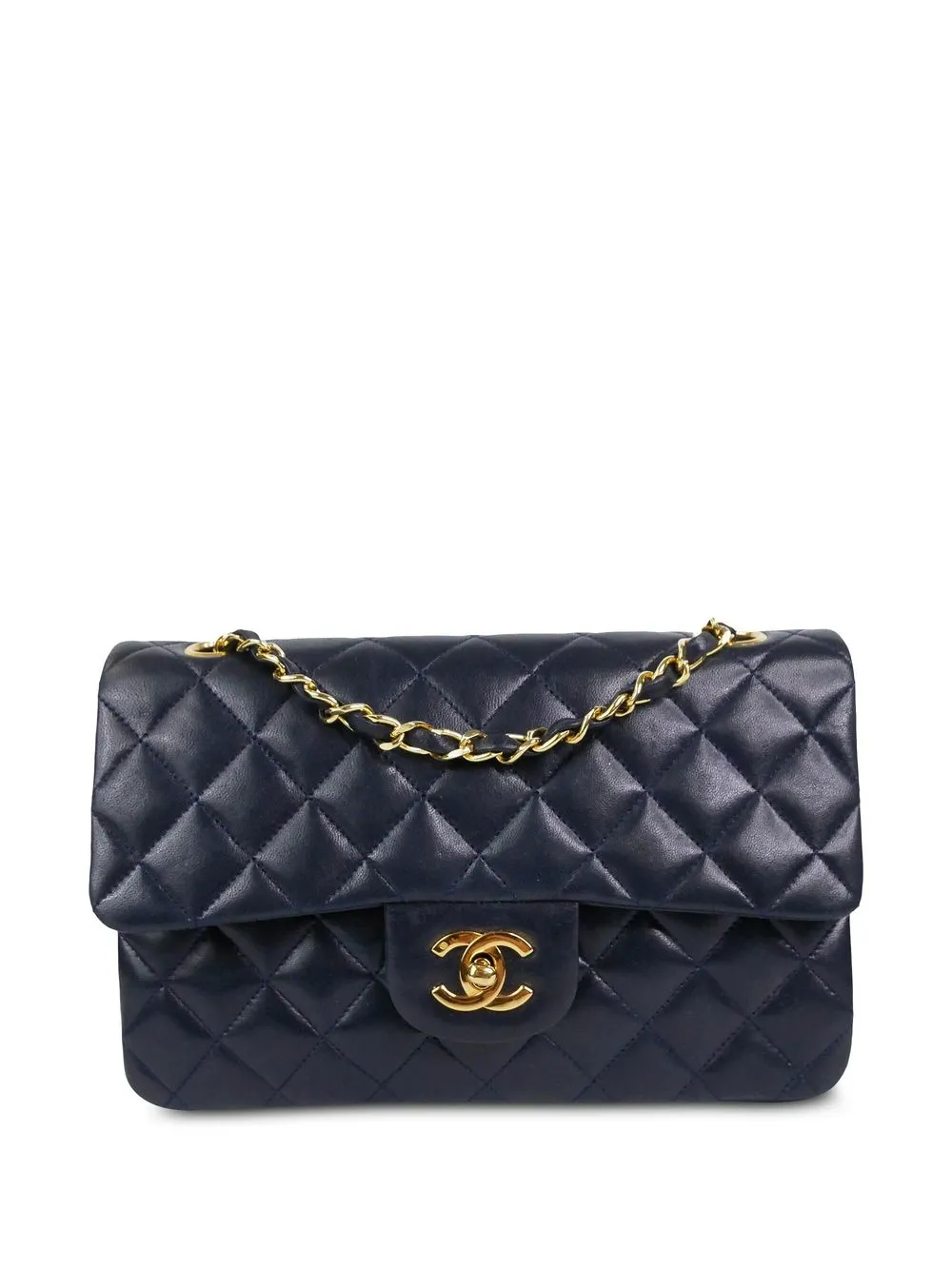 

CHANEL Pre-Owned 1989-1991 small Double Flap shoulder bag - Blue