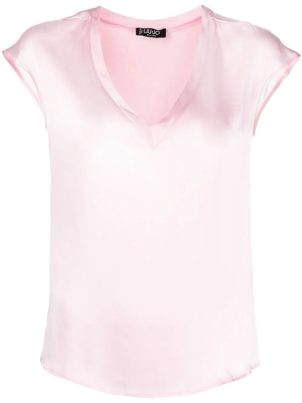 

LIU JO v-neck satin blouse - Pink