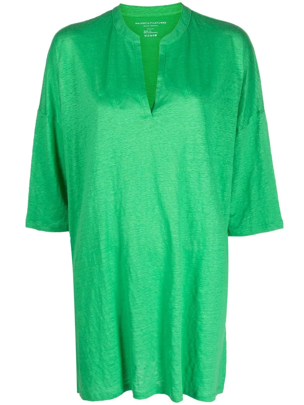 

Majestic Filatures Tunisian collar tunic - Green