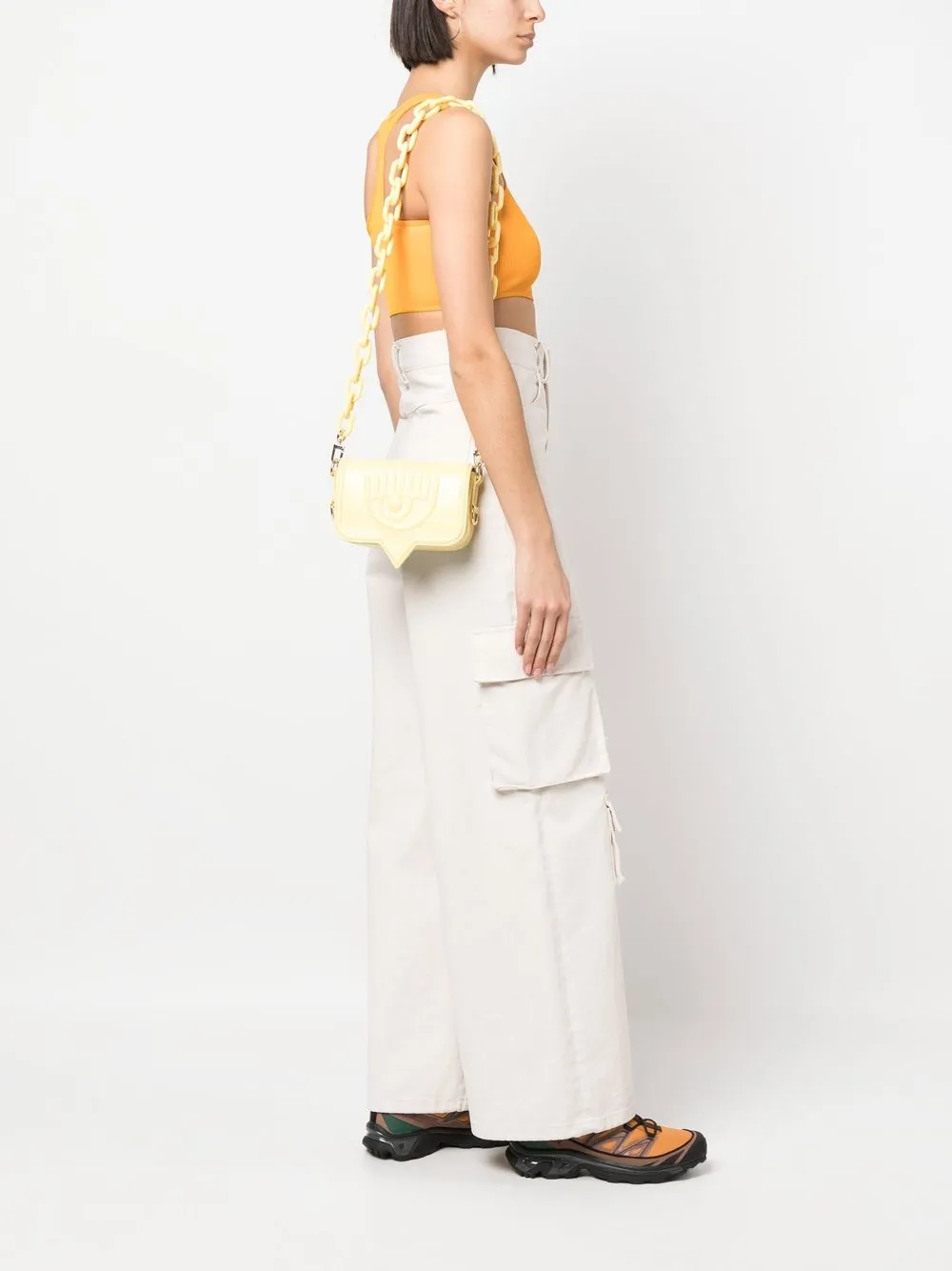 Chiara Ferragni Crossbodytas met patroon - Geel