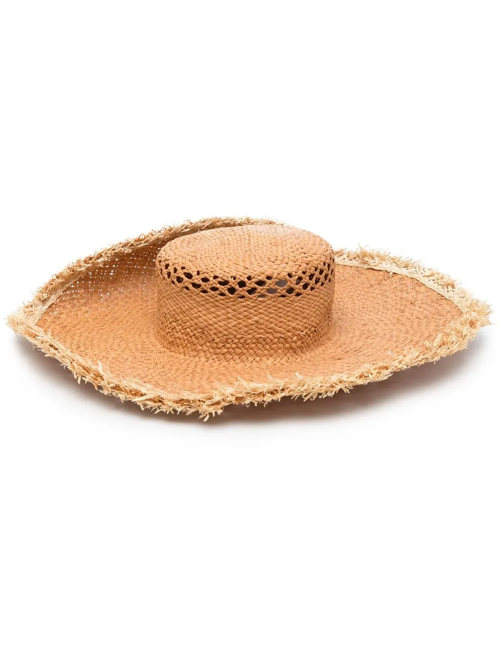 

Eleventy frayed-edge raffia hat - Neutrals