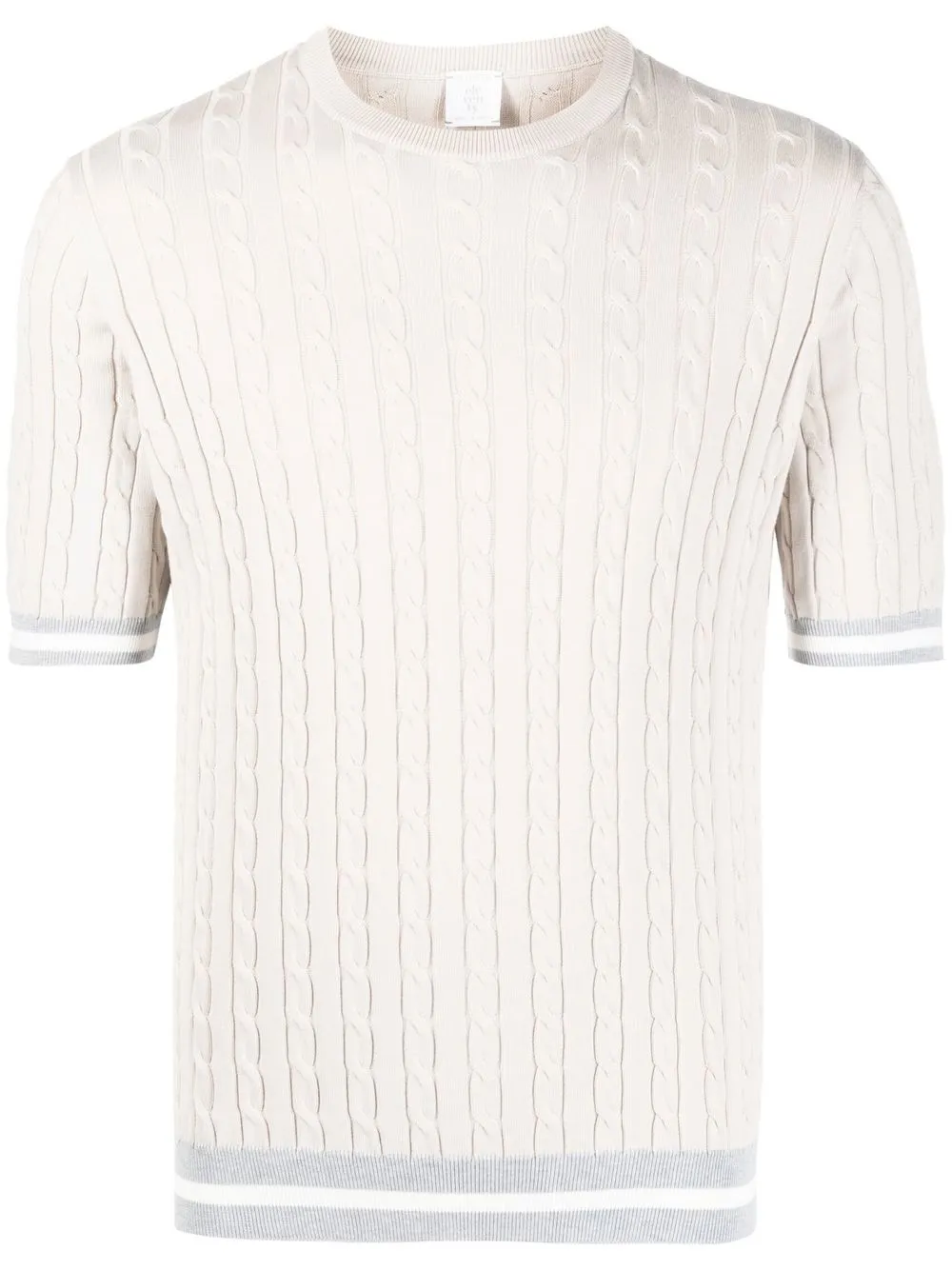 

Eleventy crew-neck short-sleeve sweater - Neutrals