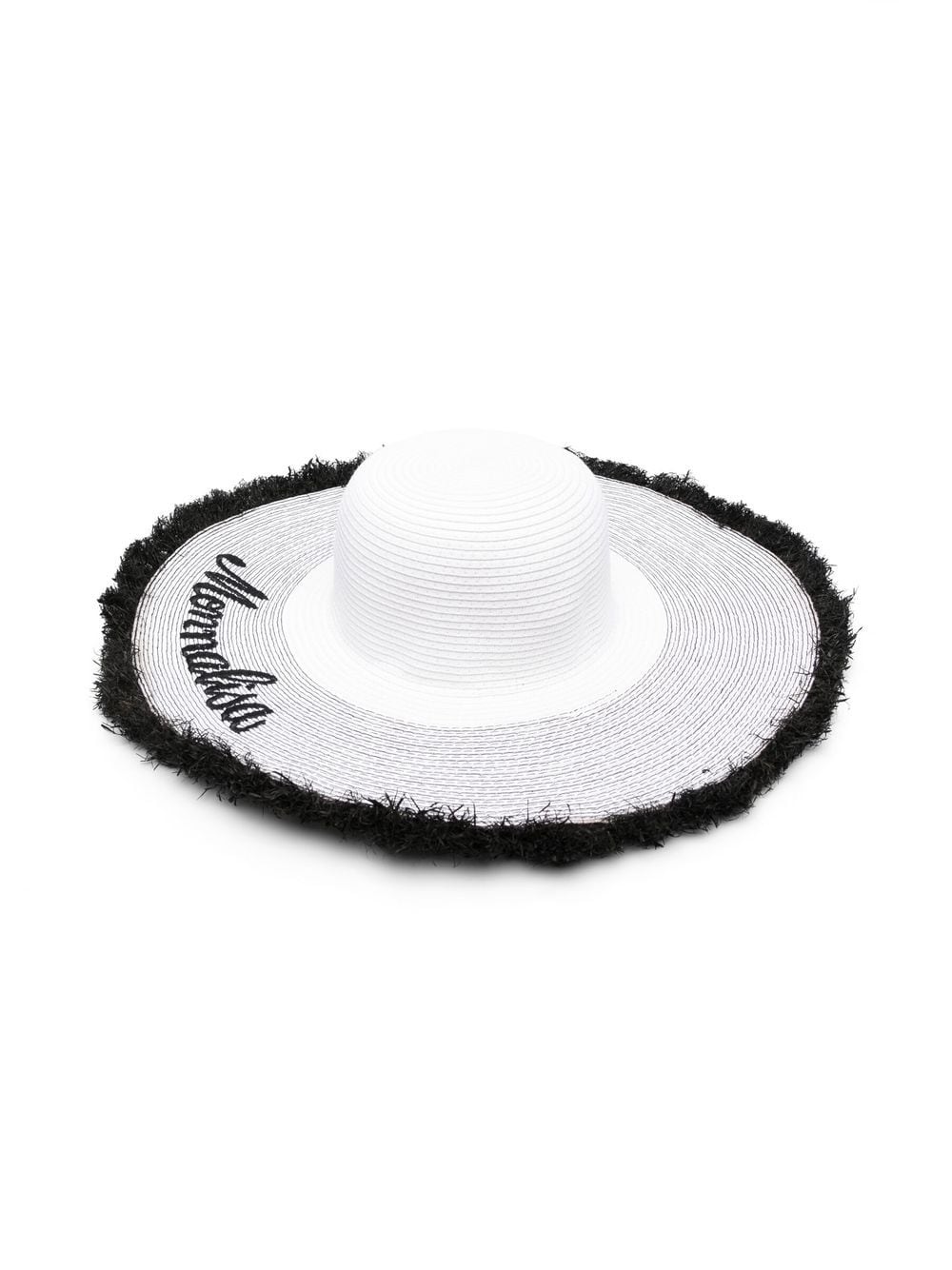 Monnalisa Kids' Embroidered Logo Sun Hat In White