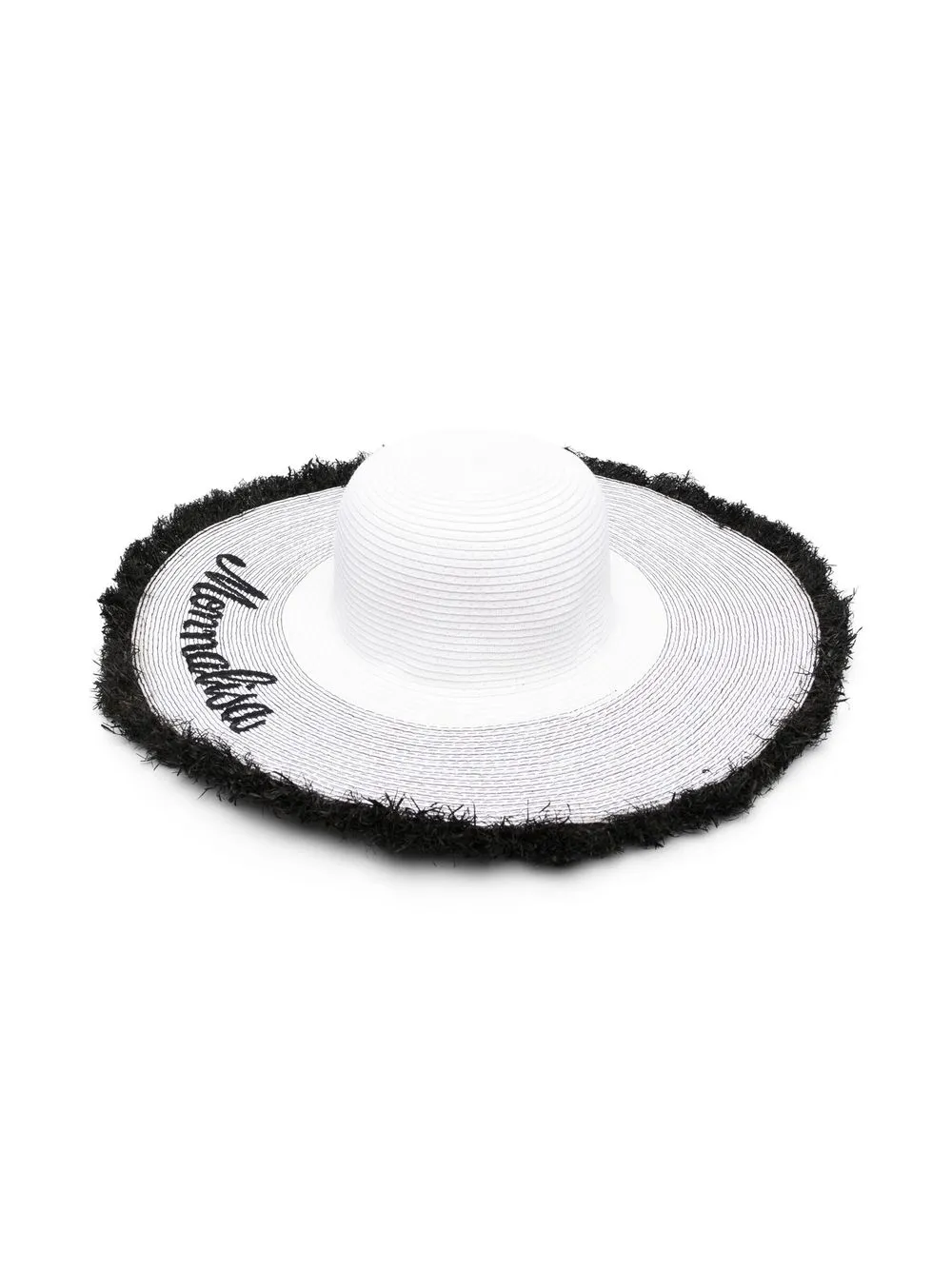 

Monnalisa sombrero de verano con logo bordado - Blanco